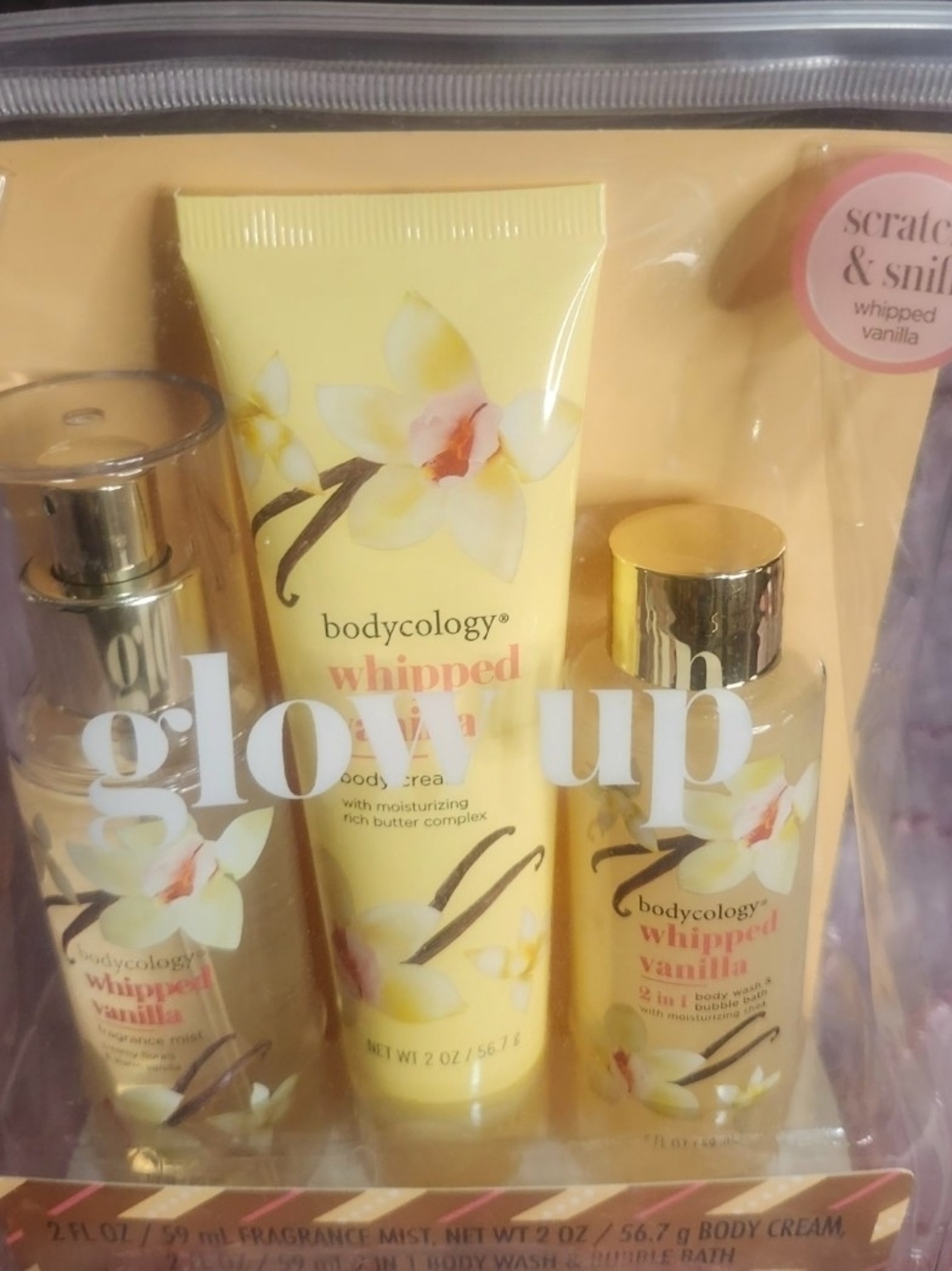 Whipped Vanilla Women’s Body Care Set - Yellow